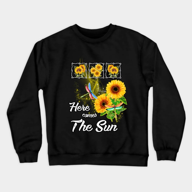 Here Comes the Sun Graphic T shirt Crewneck Sweatshirt by Elsie